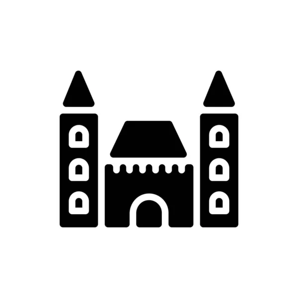 Burgsymbol Vektor Logotyp — Stockvektor