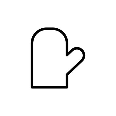 Vektör olarak mutfak eldiveni simgesi. Logotype