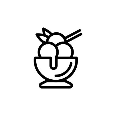 Dondurma kasesi ikonu. Logotype