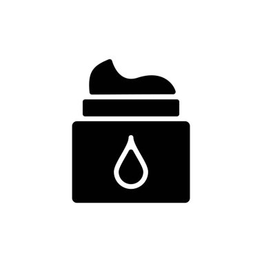 Vektör olarak vücut kremi simgesi. Logotype