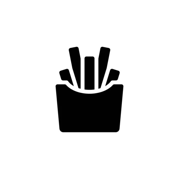 Pommes Pommes Ikone Vektor Logotyp — Stockvektor