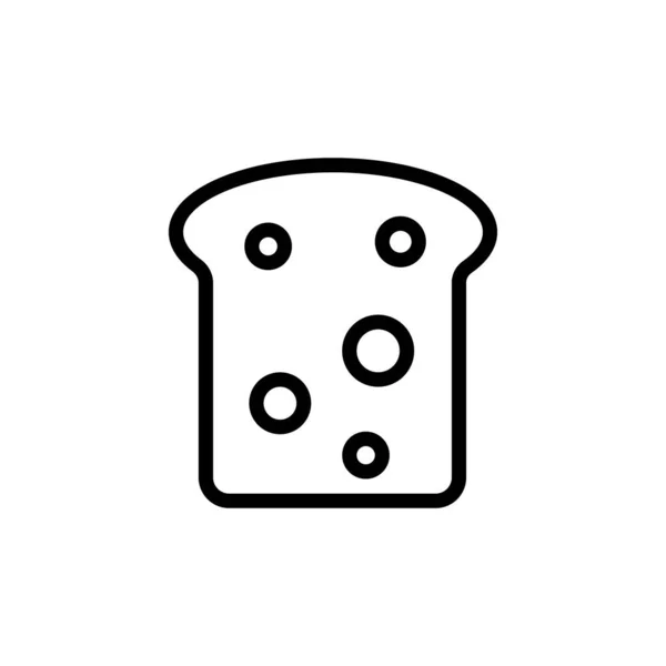 Ícone Pão Vetor Logotipo —  Vetores de Stock