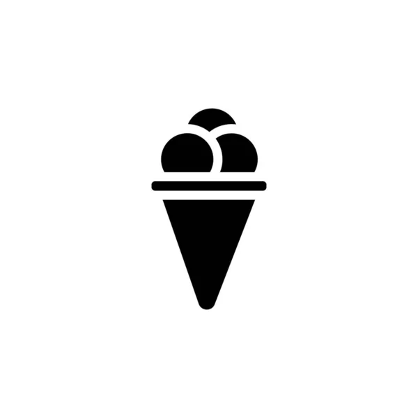 Значок Мороженого Векторе Логотип — стоковый вектор
