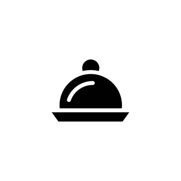 Dish Icon Vector Logotype — Stock Vector
