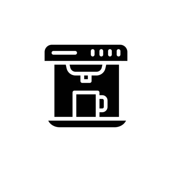 Coffee Maker Icon Vector Logotype — Stock Vector