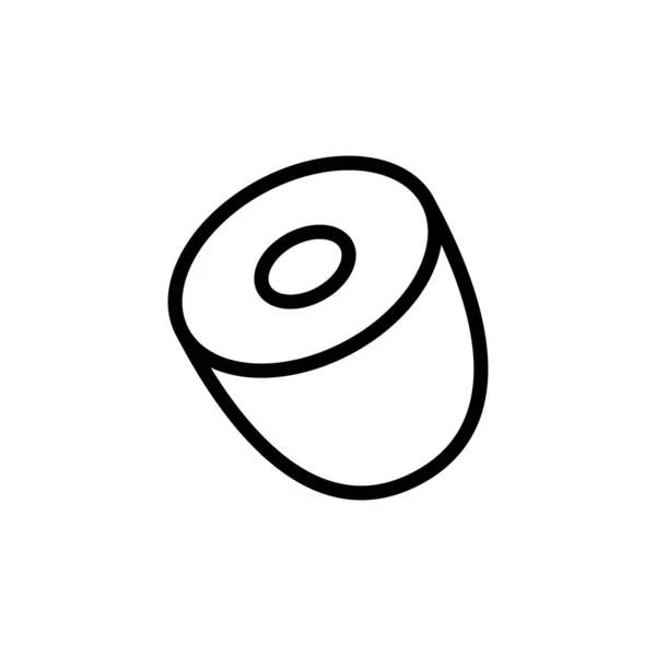 Εικονίδιο Ακτινίδιο Φρούτων Διάνυσμα Λογότυπο — Διανυσματικό Αρχείο