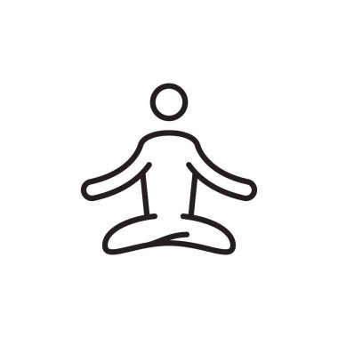 Vektör olarak YOGA simgesi. Logotype