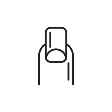 Tırnak simgesi vektörde. Logotype