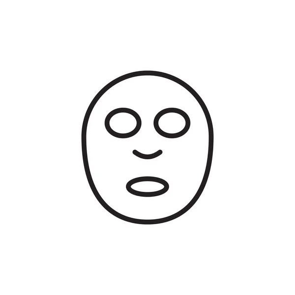 Ícone Sheet Mask Vetor Logotipo — Vetor de Stock