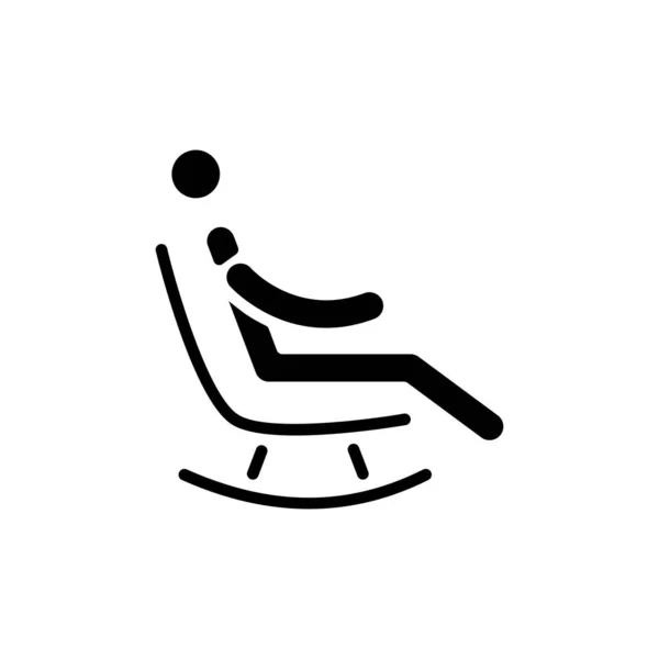 Icône Relaxing Vecteur Logotype — Image vectorielle