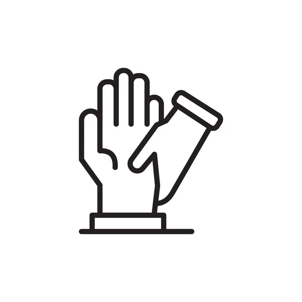 Manicure Ikonen Vektor Logotyp — Stock vektor