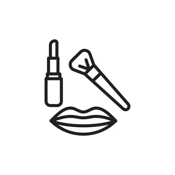 Ícone Makeup Vetor Logotipo — Vetor de Stock