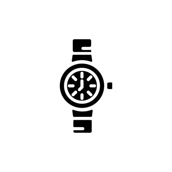Wristwatch Ikon Vektorban Logotípus — Stock Vector
