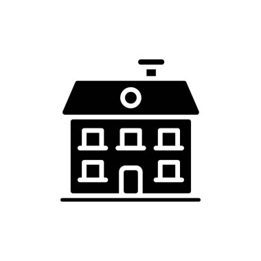 Özel konuk evi ikonu. Vektör olarak. Logotype