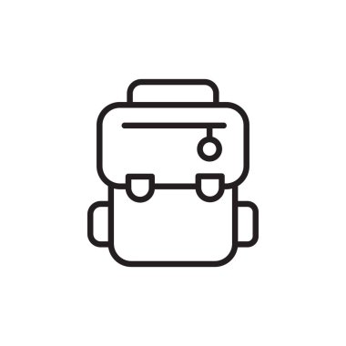 Vektör olarak BACKPACK simgesi. Logotype