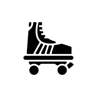 ROLLER SKATE simgesi vektörde. Logotype