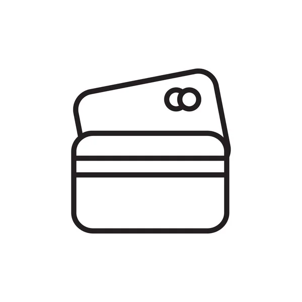 Icône Carte Crédit Vecteur Logotype — Image vectorielle