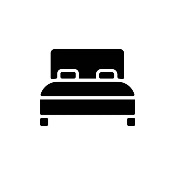 Schlafzimmer Symbol Vektor Logotyp — Stockvektor