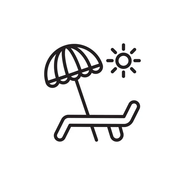 Εικονίδιο Της Καρέκλας Διάνυσμα Λογότυπο — Διανυσματικό Αρχείο