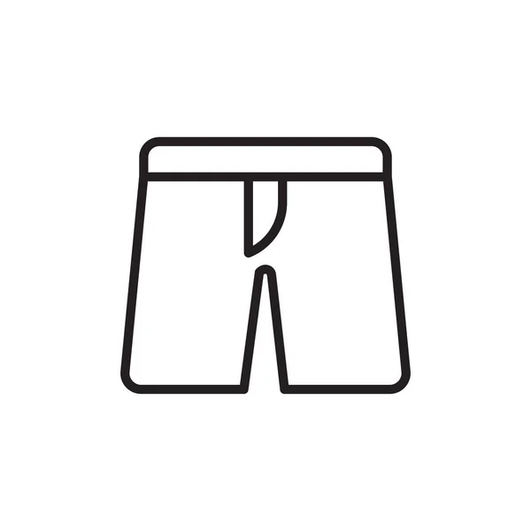 Zwembare Panten Icoon Vector Logotype — Stockvector