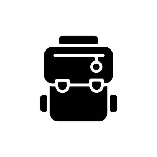 Backpack Icono Vector Logotipo — Vector de stock