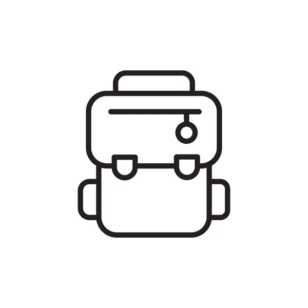 Backpack Icône Dans Vecteur Logotype — Image vectorielle
