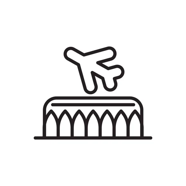 Dubai Airport Symbol Vektor Logotyp — Stockvektor