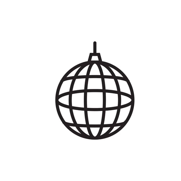 Party Ball Symbol Vektor Logotyp — Stockvektor