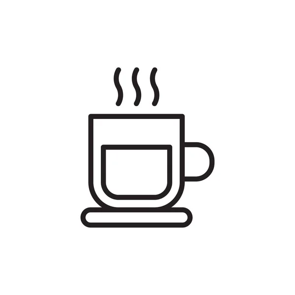 Hot Beverage Icon Vector Logotype — Stock Vector