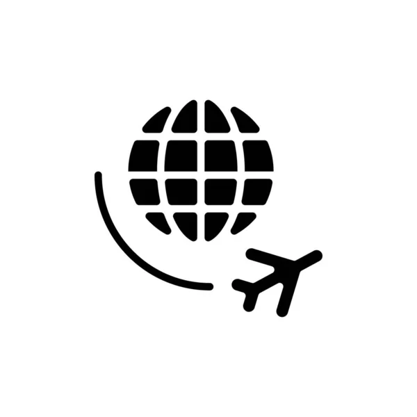 Travel Ikon World Dalam Vektor Logotype - Stok Vektor