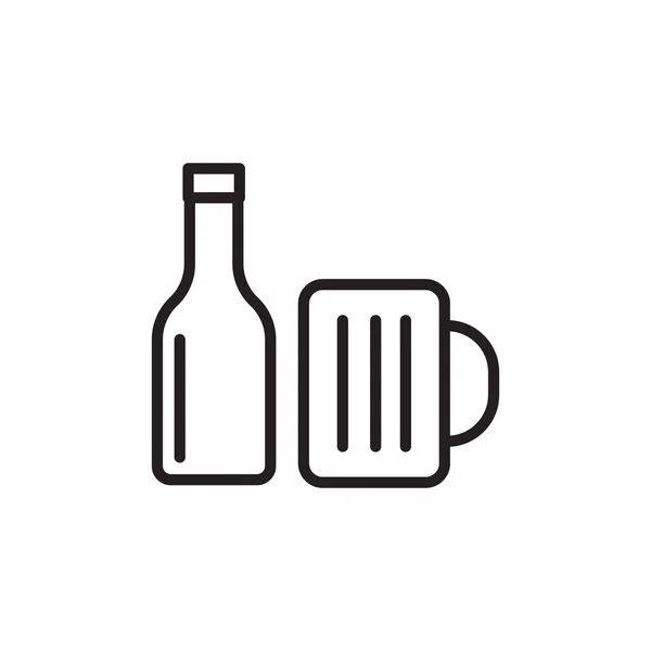 Beer Icon Vector Logotype — Stock Vector