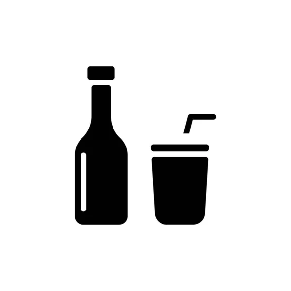Soda Drink Ikonen Vektor Logotyp — Stock vektor