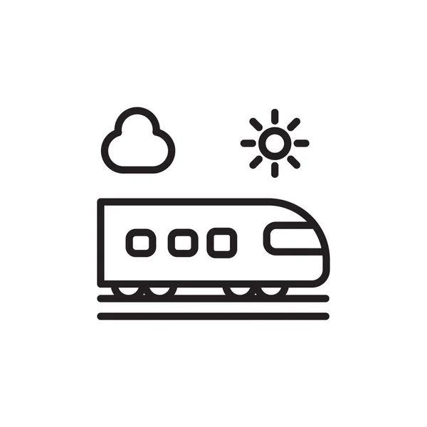 Иконка Поезда Векторе Логотип — стоковый вектор