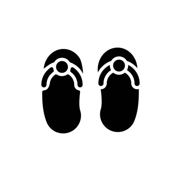 Icono Sandals Vector Logotipo — Vector de stock