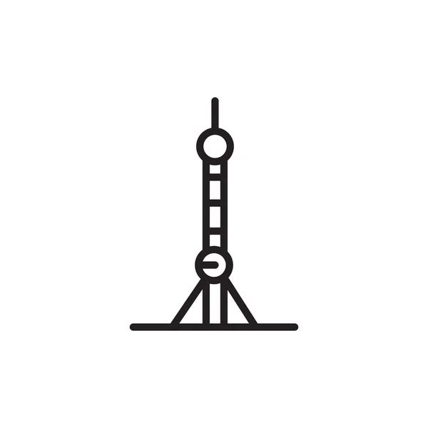 Shanghai Symbol Vektor Logotyp — Stockvektor