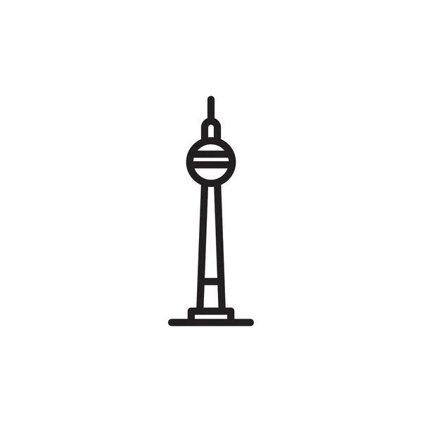 Berlijn Tower Icoon Vector Logotype — Stockvector