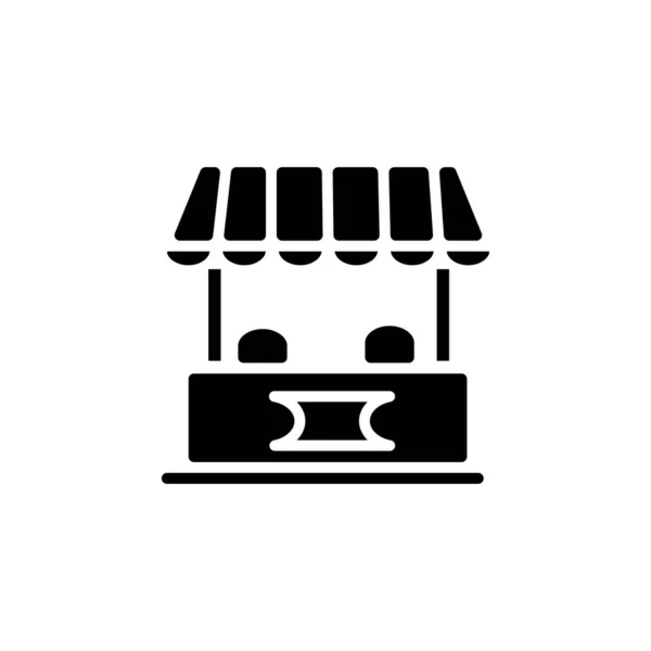 Ticket Office Icoon Vector Logotype — Stockvector