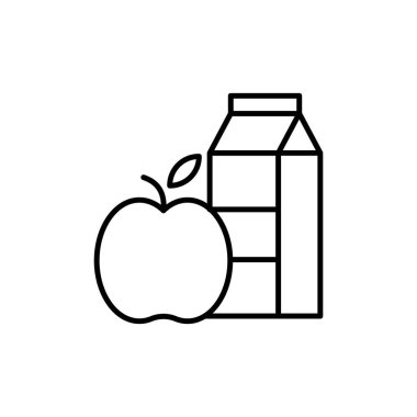 Vektör olarak yiyecek ve içecek ikonu. Logotype