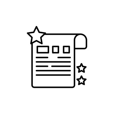 İstek Listesi simgesi vektörü. Logotype