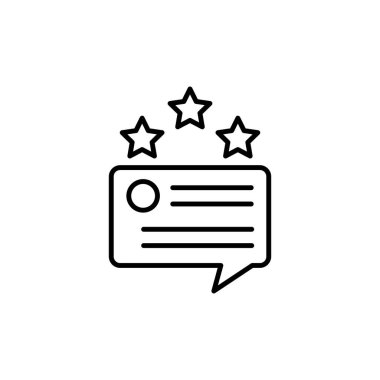 Müşteri geribildirim simgesi vektörde. Logotype
