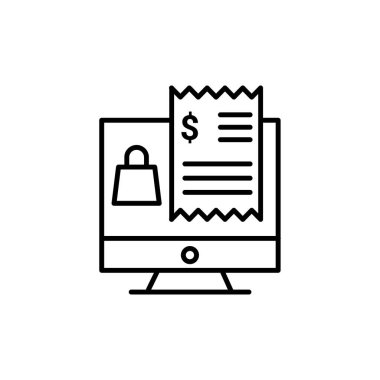 Çevrimiçi Bill Payments ikonu. Logotype