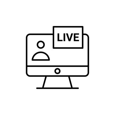 Vektör olarak canlı sohbet simgesi. Logotype