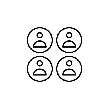 Vektör olarak müşteri simgesi. Logotype