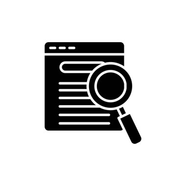 Vektör olarak arama simgesi. Logotype