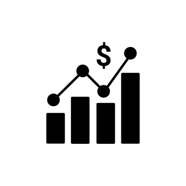 Satış İstatistik ikonu vektör olarak. Logotype