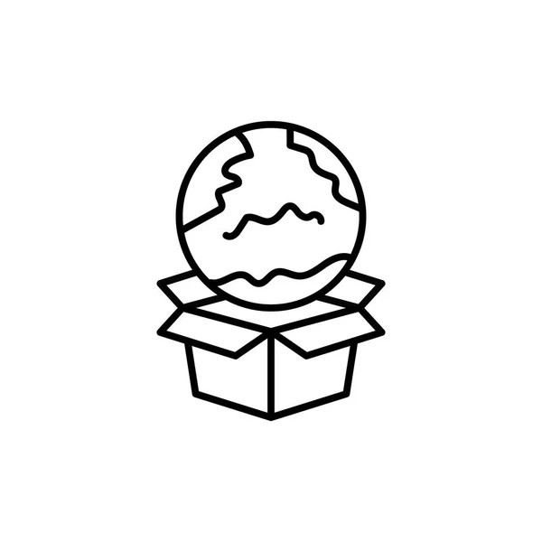 Icône Emballage Vecteur Logotype — Image vectorielle
