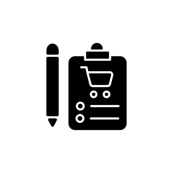 Ícono Lista Elementos Vector Logotipo — Archivo Imágenes Vectoriales