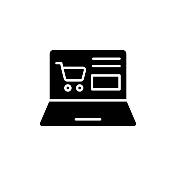 Online Shopping Εικονίδιο Διάνυσμα Λογότυπο — Διανυσματικό Αρχείο