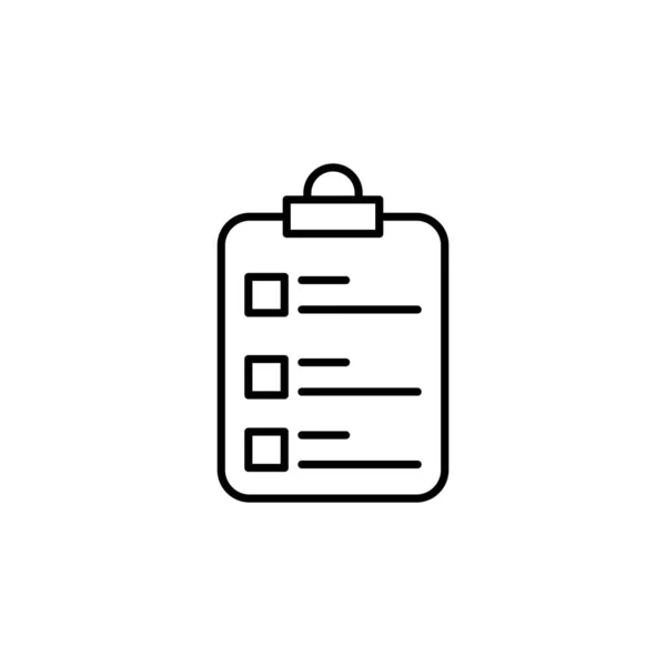 Icône Liste Enquête Dans Vecteur Logotype — Image vectorielle