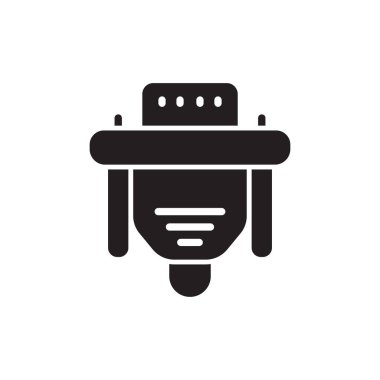 Vektör olarak vga bağlantı simgesi. Logotype;